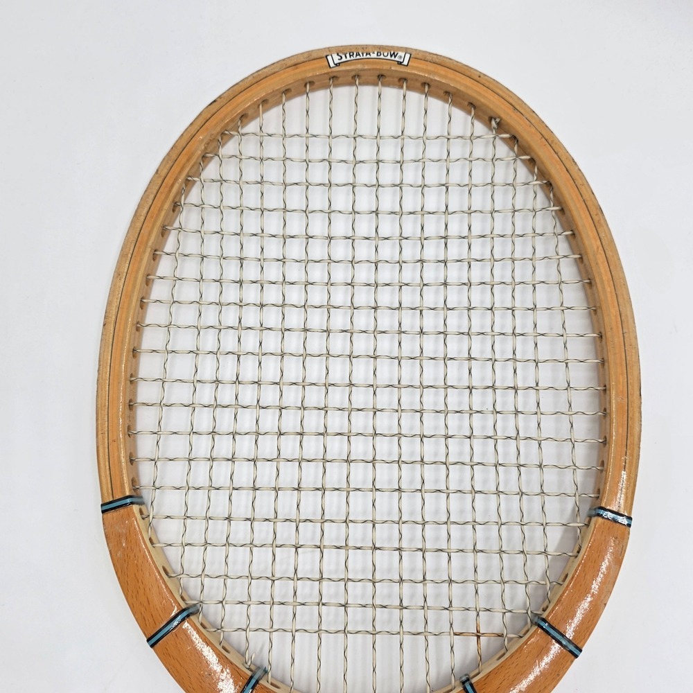 Vintage Wilson Billie Jean King Performer Strata-Bow Wooden Tennis Racquet Wood - Picture 4 of 8